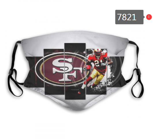 NFL 2020 San Francisco 49ers #57 Dust mask with filter->nfl dust mask->Sports Accessory